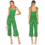 Faithfull the Brand Elsa Shoulder Tie Jumpsuit in Myrtille Green Floral Medium 6 Photo 1