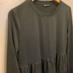 SheIn Flirty Prairie Long-Sleeve Black Top Shirt Blouse Women XL Photo 3