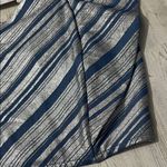 Koch  Cecilia Top in Metallic Chambray Stripe  Size XS.  NWT Photo 2