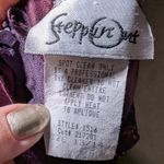 Vtg 1990s Steppin' Out Plum Purple Satin Sequin Embellished Mesh Maxi Gown 13 14 Size 12 Photo 4