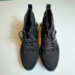 Kenneth Cole  Maddox Hiker Black Leather Knit Women's High Top Sneakers Size 8.5 Photo 6