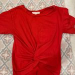 Dry Goods Red Crop Top Photo 0