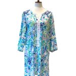 Lilly Pulitzer  Large Dress Tunic Boho Hollie Resort Wear Beach Cruise Coastal Photo 4