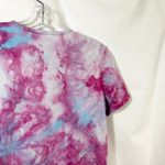 L.L.Bean  Small Top Handmade Tie Dye T-Shirt Short Sleeve Pink Blue Festival 298 Photo 9