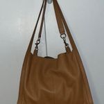 Vince Camuto  Leather Large Slouchy TOLA Tote Bag Purse Camel British Tan Cognac Photo 0