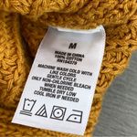 Aeropostale Waffle Knit V-neck Sweater Mecca Gold Medium Long Sleeve Photo 8