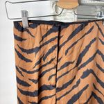 ZARA  Printed Satin Slim Flare Pants Photo 4