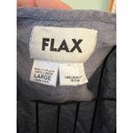 Flax  L Top linen lagenlook button down sleeve size large Artsy Boho Photo 3