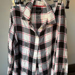 Talbots  Black and White Plaid Shirt Photo 0