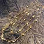 Joan Rivers Vintage gold tone ball chain necklace Photo 8