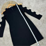 Alice + Olivia Black Bodycon Mini Dress Cut Out Sleeves Size XS Photo 15