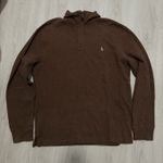 Ralph Lauren Polo  Brown Half Zip Sweater Photo 0