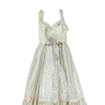 70s Gunne Sax by Jessica Dress Floral Prairie Maxi 9 Vtg Tiered Skirt Cornflower Yellow Size M Photo 6