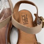 Miz Mooz  ankle buckle sandals leather ankle taupe size 37 US 6-6.5 Photo 2