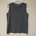 August Silk Gray Knit Sleeveless Top Tank Shirt
Fitted Office Scalloped Neckline Photo 1