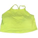 Old Navy Active 2X Powersoft Activewear Sports Bra Neon Tank Yellow Racerback Photo 3