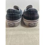 Vans  plaid slip on Women's Size 6 1/2 Men's Size 5   Blue Green And Lilac‎ Photo 2