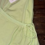 Anthropologie Daily Practice by  Montauk V-Neck Dress Lime Green Size Medium Photo 6