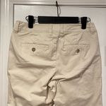 Gap  Size 0 Vintage Rolled Crop Light Khaki Chino Pants Cotton Slash Pocket Photo 5