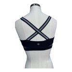 Lululemon Cross Strap Bralette Sports Bra Top Black Reflective Gray size‎ 4 Photo 3