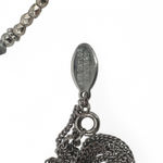 Ann Taylor  Factory Long Necklace Dark Blue Goldstone Pendant Boho Statement Photo 4