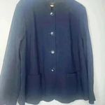Talbots  Blue Button Down Jacket Blazer Size 14W Photo 1