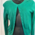 Moda International Green silk cashmere Cardigan Sweater Size M Photo 0
