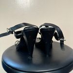 Harley Davidson SALE! Black Harley-Davidson High Heeled Leather Sandals Size 8 EUC Photo 2