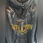Buckle Affliction Born To Run Graphic Hooded Sweatshirt Metal Rock and Roll Photo 3