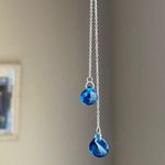 Handmade quality Japanese magatama glass beads minimalist simple dangle thread earrings Photo 7