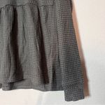 Knox Rose Waffle Knit Peplum Top Long Sleeve Charcoal Gray Size Medium Photo 3
