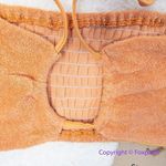 Stone Fox Swim NEW Free People Meadow Bikini Top Sandstone Terry, size L Photo 4