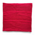 Unisex Red Cotton Knit Infinity Scarf, Tunnel Neck Photo 0