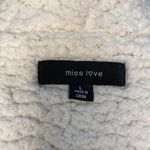 Miss Love Faux Suede & Shearling Drape Coat by - size Large Photo 4
