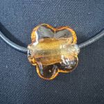 Free People NWT  Under the Sea Collar Brown Flower Cord Necklace Photo 5