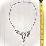 Lavender cat eye silver necklace Purple Photo 1