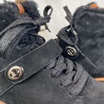 Coach Black City Hiker G1354 Platform Lace Up Suede Shearling Ankle Boots 10 Photo 8