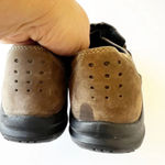 Clarks Wave Olive Green Nubuck Suede Bucs Women’s Size 7 Strap Detail READ Photo 10