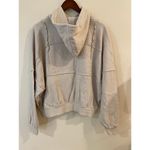 Aerie  Sherpa Patchwork Hoodie Size Medium Ivory color Photo 3