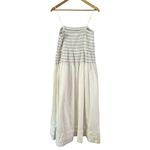 Saylor  Maternity Adalene Dress White Smocked Maxi Dress Size Large Photo 4