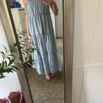 Max Studio Blue & White Gingham Dress Photo 3