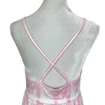 Gap  Pink and White Tie Dye Print Tiered Ruffle Sleeveless Sundress Size Small Photo 4