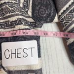 Aztec Jacket Coat Reversible Waterproof Oversized Adult Sz Medium Fleece/Nylon Photo 8