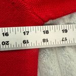 Jessica Howard  Cable Knit Sweater Dress Womens L Red Mock Neck Fit & Flare NWT Photo 6