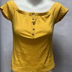 G by Guess  yellow off the shoulder blouse Photo 0