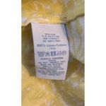 Boden USA Boden Yellow & White Linen Dress Size 6 3/4 Sleeve Tunic Style with Side Zipper Photo 2