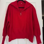 Amazon Red Half-Zip Women’s Sweater Photo 0
