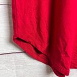 Forever 21  Women's Red  Curved Hem High Neck Short Sleeve Dress Sz S Photo 4