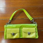 Lumiani Neon Green & Yellow Leather Bag / Made in a Italy Photo 3