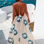 ZARA dress maxi oversize fit boho flogger prints casual summer vacation wedding Photo 6